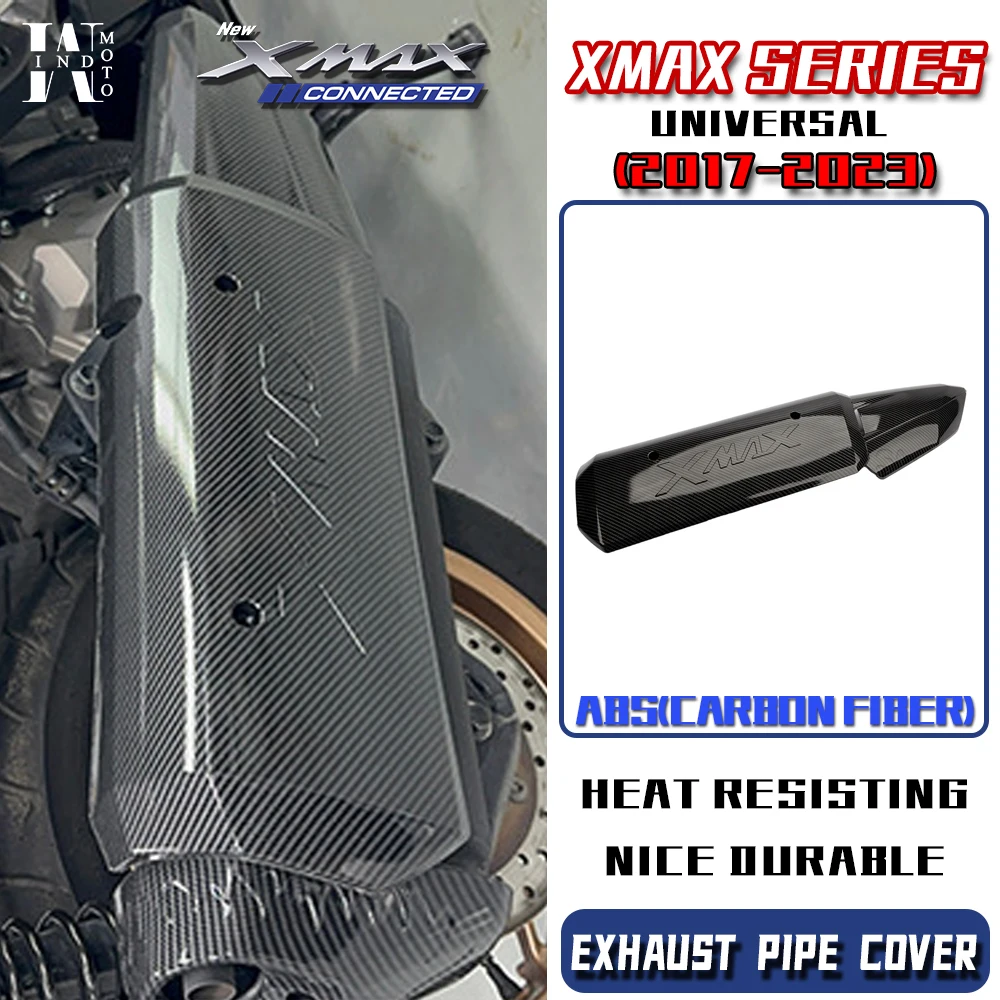 For XMAX300(2017-2023) modified Exhaust Pipe Protector Heat Cover Muffler Cover shell