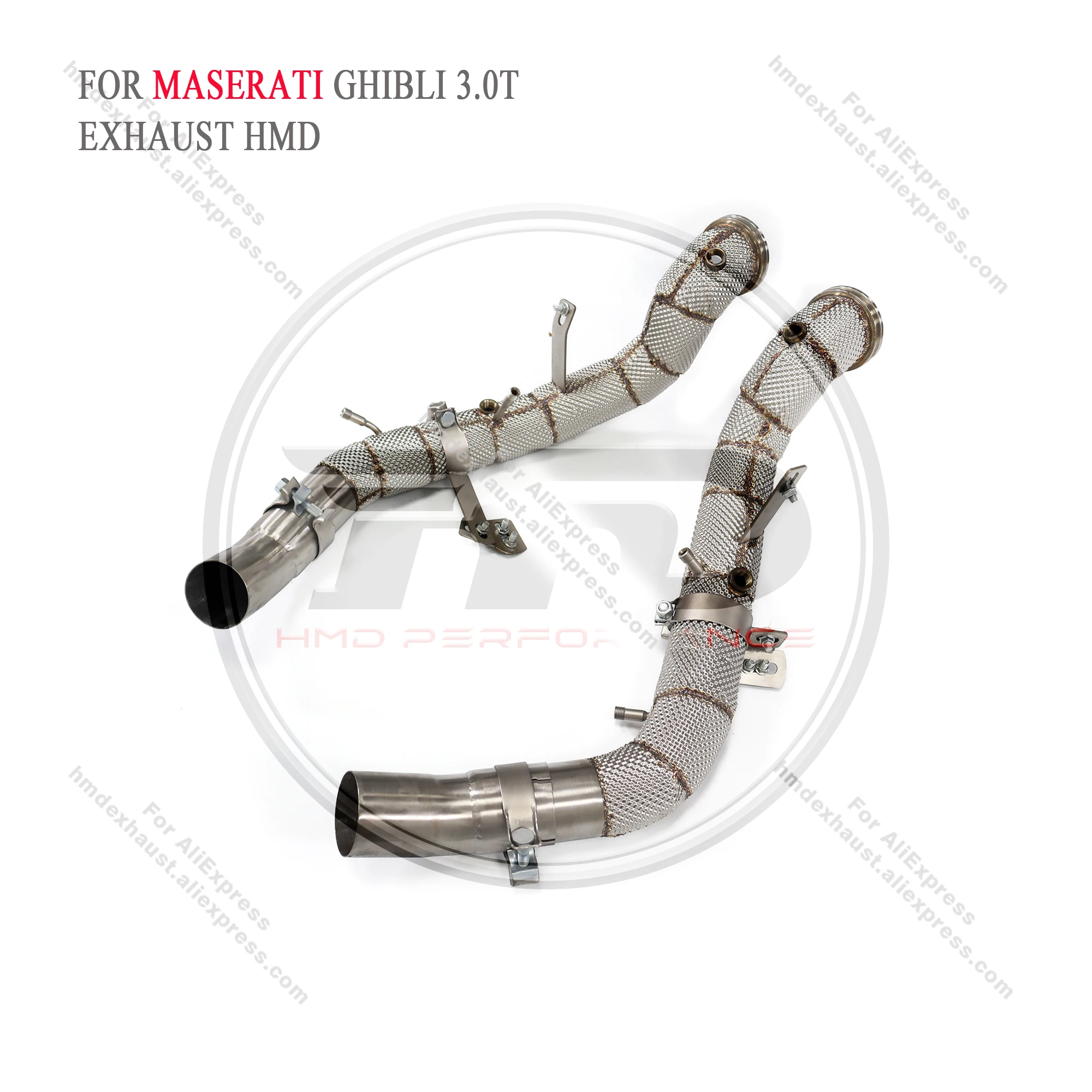 HMD Downpipe for Maserati Ghibli 3.0T Exhaust Systems Stainless Steel High Performance Catalytic Header Car Accessories