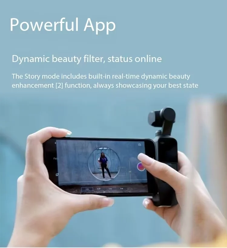 Original DJI Osmo Pocket 1 Handheld 3-Axis Gimbal Camera 4K 60fps 12MP Pocket Sized Vlog Video Camera for Travel Shooting
