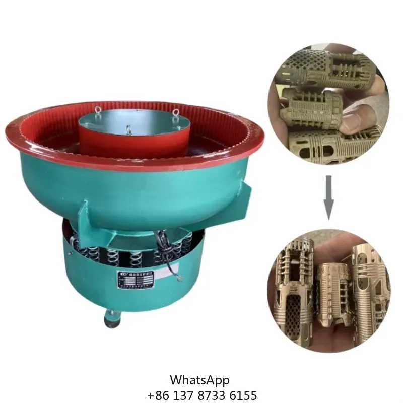 350L One-year Warranty Batch Pebble Stone Paint Mixed Edge Rounding Smooth Vibratory Polishing Machine