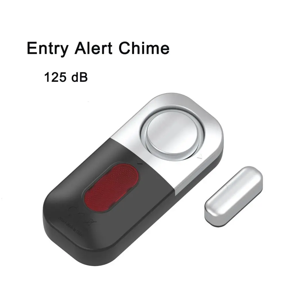 Sensor magnético alarme contra roubo alimentado por bateria detector de alto decibel porta sistema magnético plástico inteligente alarme de alto decibel