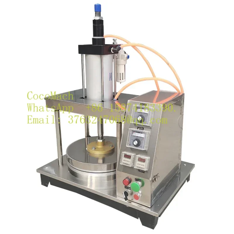 Pizza Dough Press Machine Pizza Dough Flattening Press Dough Roller Sheeter Chapati Pressing Machine With Heating Function