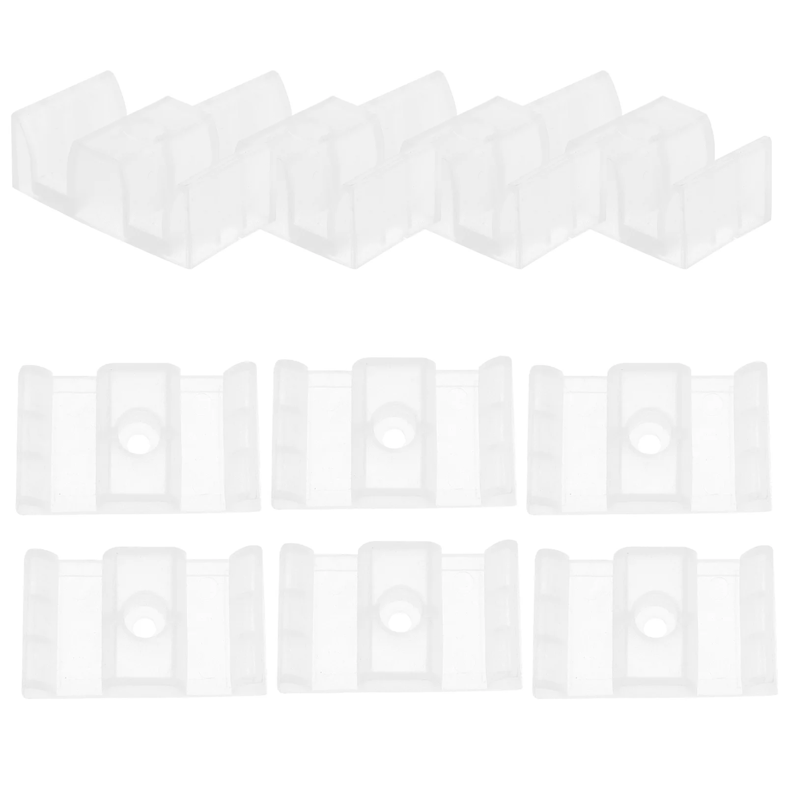 

10 Pcs Shower Room Accessories Mat Rod Blocks Glass Pulley Anti-collision Sliding Plastic