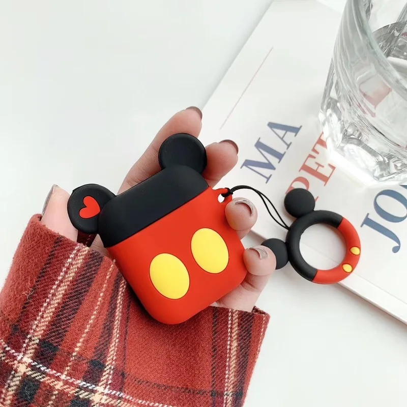 Mickey Minnie 3D Cartoon Protective Earphone Silicone Cover For Airpods Pro 2 Case/Airpods 4 3 2 1 Case For Lovers view 5
