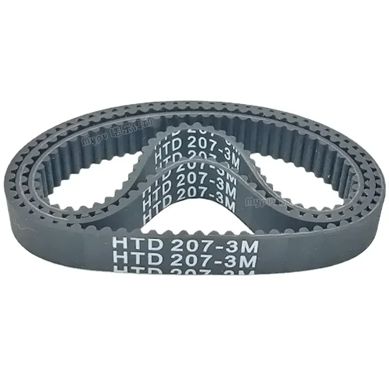 8pcs/lot Customized Rubber Timing Belt HTD201-3M/204/207/210/213/216/219 Transmission/Pitch 3/Tooth 203-3m 8-30mm Width