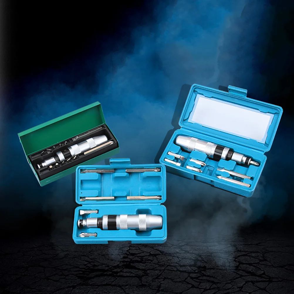 

7Pcs Professional Impact Driver Screwdriver Detachable Head Anti-Slip Handle Loosening Bolts Stubborn Fasteners High