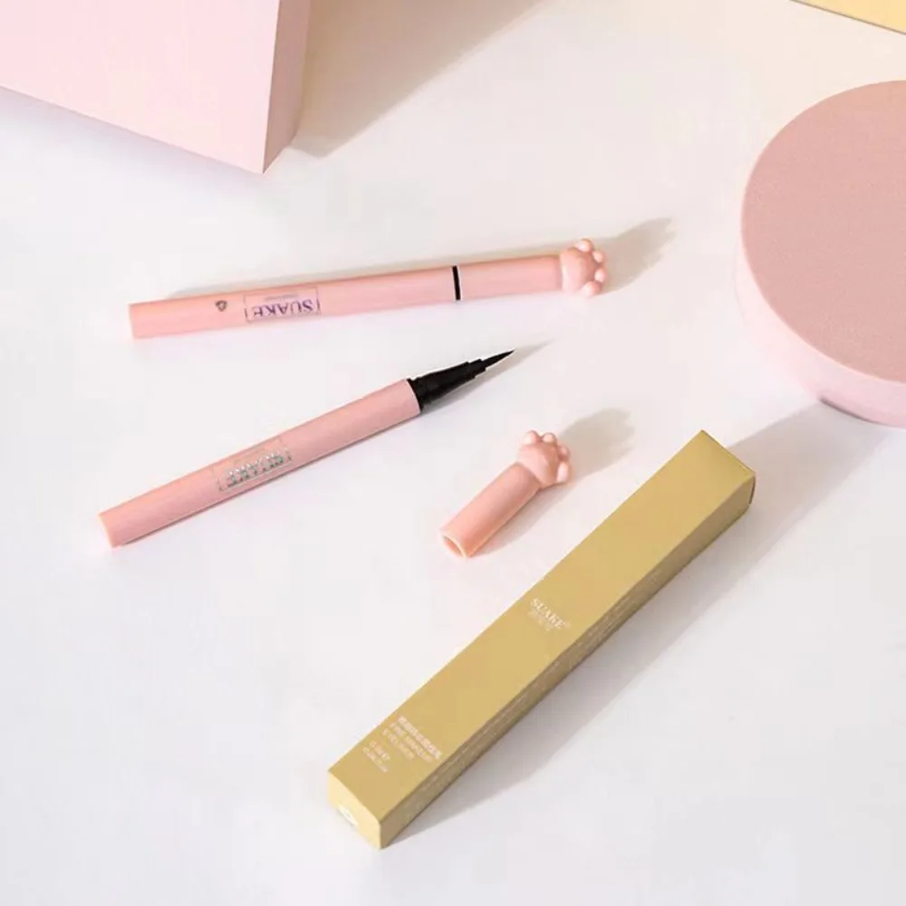Nuevo Delineador de ojos líquido de cabeza delgada, lápiz de maquillaje duradero a prueba de sudor, delineador de ojos sin manchas