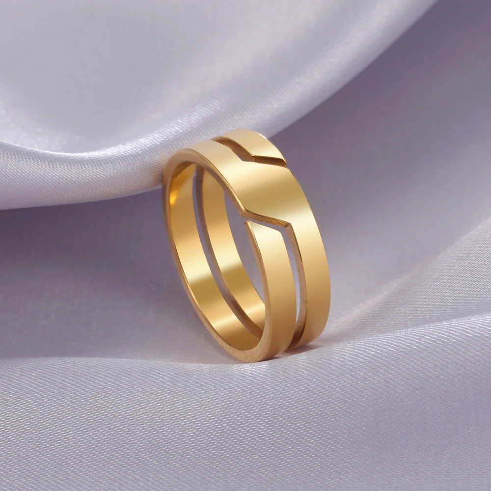 Skyrim Edelstahl Ring für Männer Frauen Paar lässige Fingerringe Mode einfachen Schmuck Verlobung Jubiläums geschenk neu – Detail 10