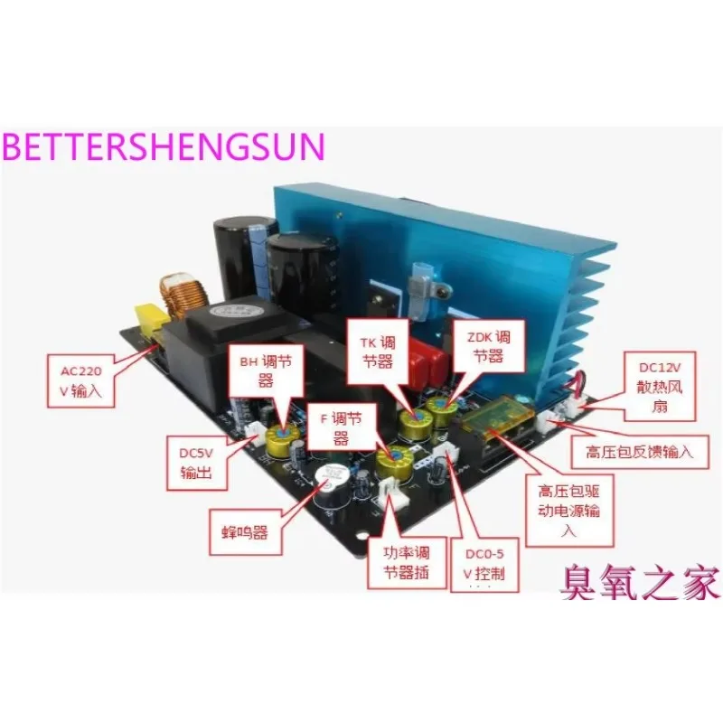 1200W ozone power supply ozone high voltage package, 1200W ozone circuit board, 1000W circuit board