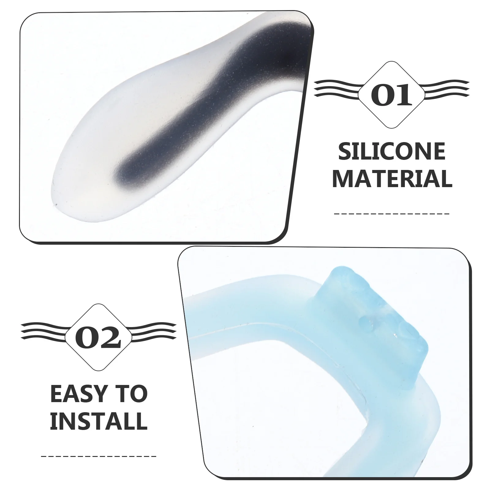 

5Pcs Soft Silicone Nose Pads for Glasses Non-Slip Comfortable Replacement Nose Pieces Durable for Everyday Use