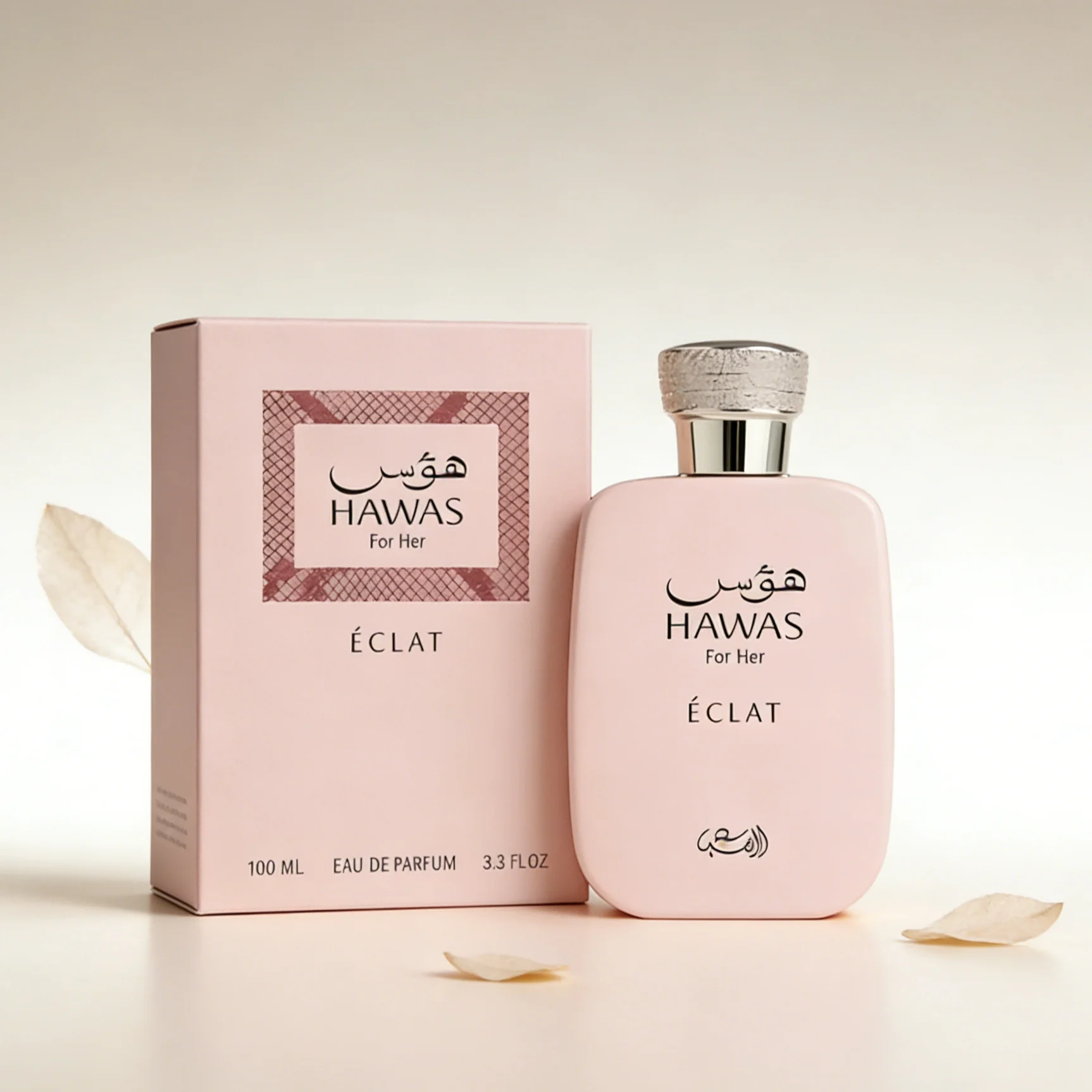 

Hawas Eclat For Her Women's EDP 3.3oz, Soft Floral & Vanilla Fragrance, Luxe All-Day Wear Scent