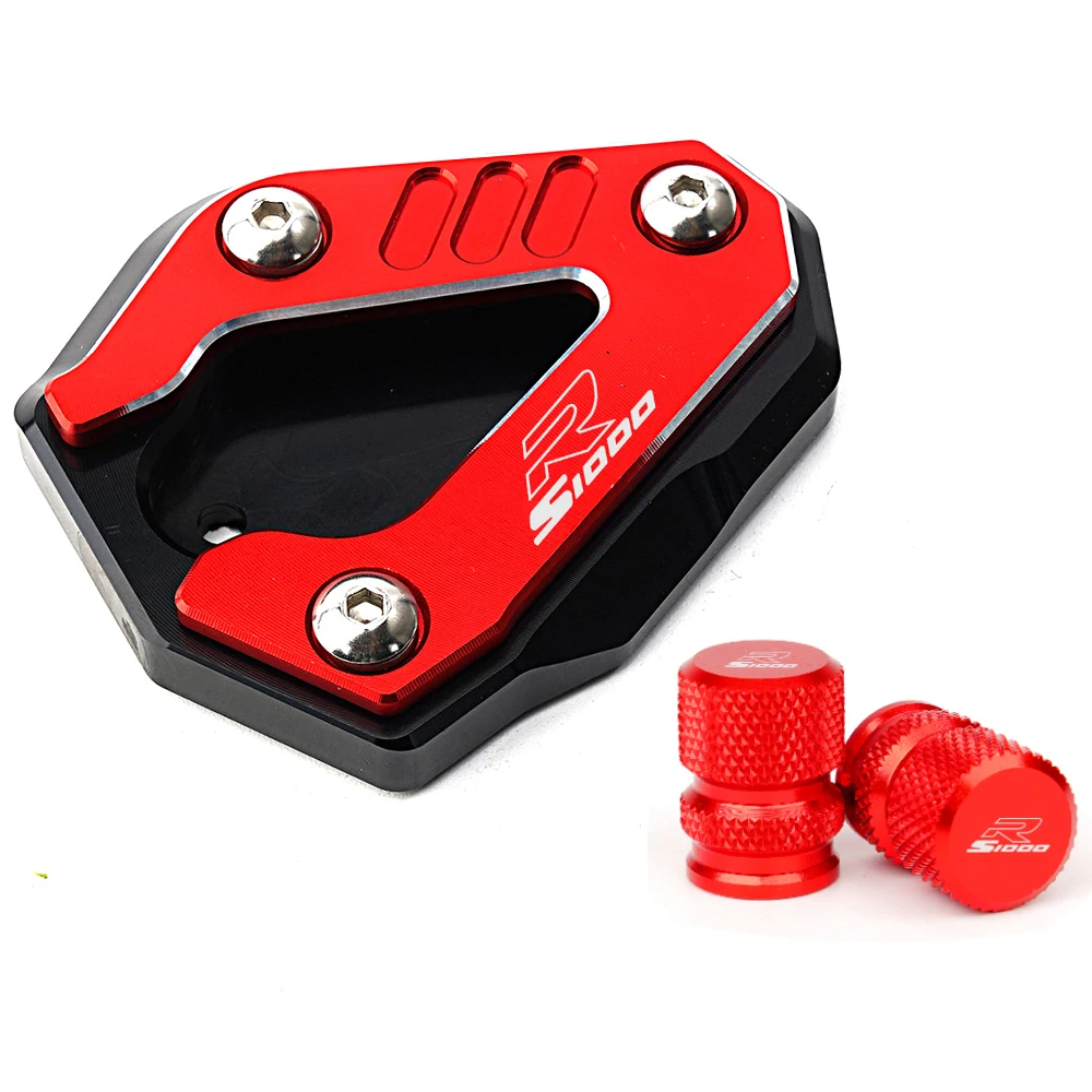 ل BMW S1000RR S 1000 RR 2019-2025 S1000R 2021-2025 M1000RR CNC دراجة نارية مسنده الجانب حامل تمديد الوسادة الإطارات صمام قبعات #5