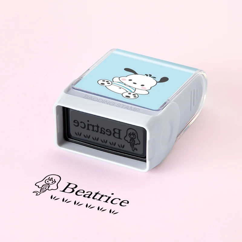 Custom Name Stamp With Waterproof Ink–Pochacco Designs, Perfect for Marking Clothing, School Supplies, and Christmas Party Gifts - view 3