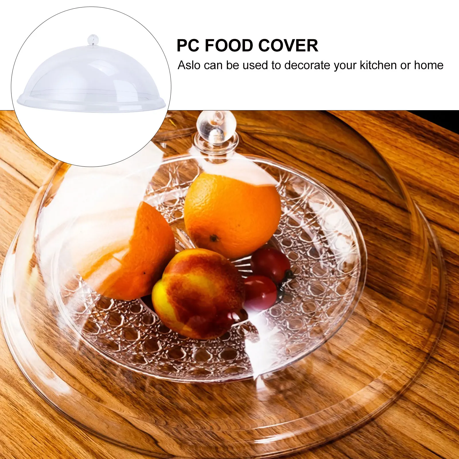 

1Pcs Acrylic Food Cover Tent 8 Inches Transparent Round Shape for Bbq Picnics Pool Parties Birthday Camping Acrylic Food Cover