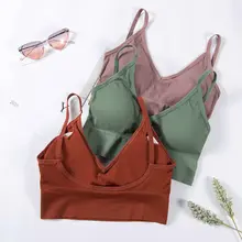 Seamless Lace Crop Top with Removable Padding #5