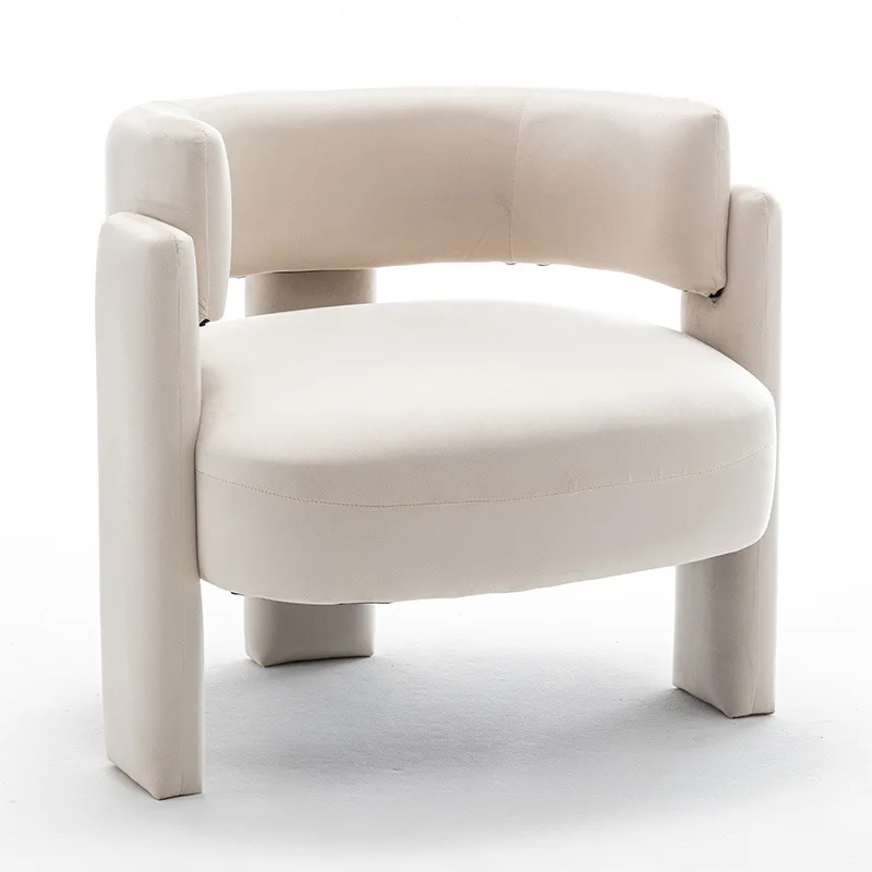 

#For Luxury cream style new Chinese office simple integration super soft negotiation guest sofa chair leisure single chair