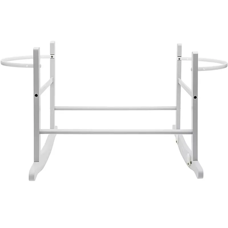 

White pine handmade wicker baby basket