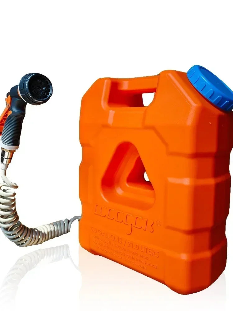 Roof water tank outdoor portable bucket side hanging camping bath shower water storage PE water tank kettle off-road car Hot sal