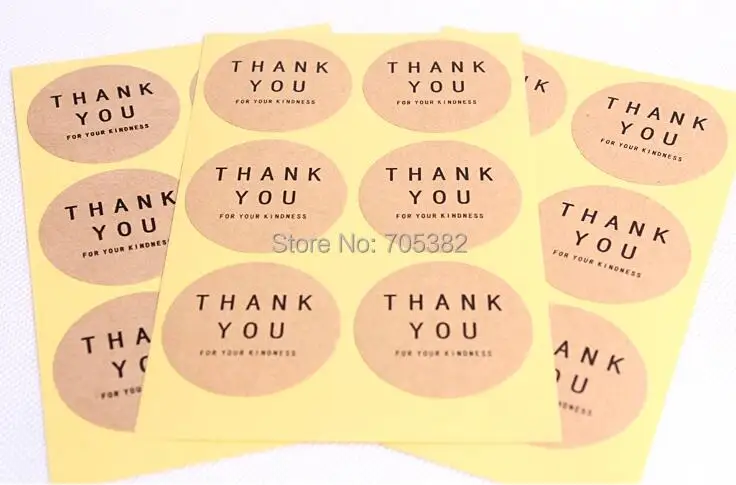 100pcs/lot Dia 4cm Handmade Series Gift Seal Stickers Thank You Packing label paper sticker bakery supplies (SS-1451)