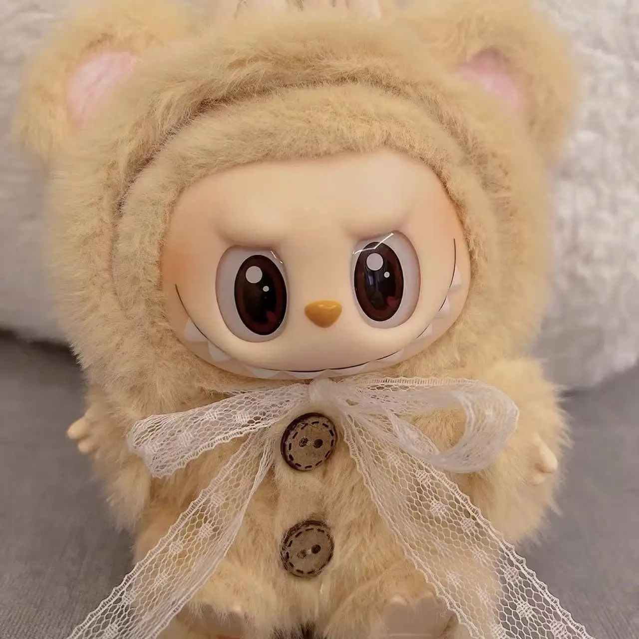 

Для кукол Labubu 15-17 см, милая мини-плюшевая кукла, одежда, штаны на ремне, комплект одежды, куклы, аксессуары для самостоятельного изготовления, подарки