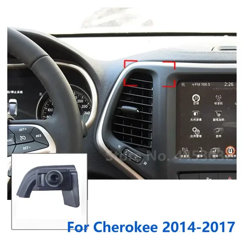 Специальные крепления 17 мм для Jeep Cherokee KL, автомобильный держатель для телефона, GPS, поддержка фиксированного кронштейна, аксессуары для воздуховыпускного отверстия, 2014-2017
