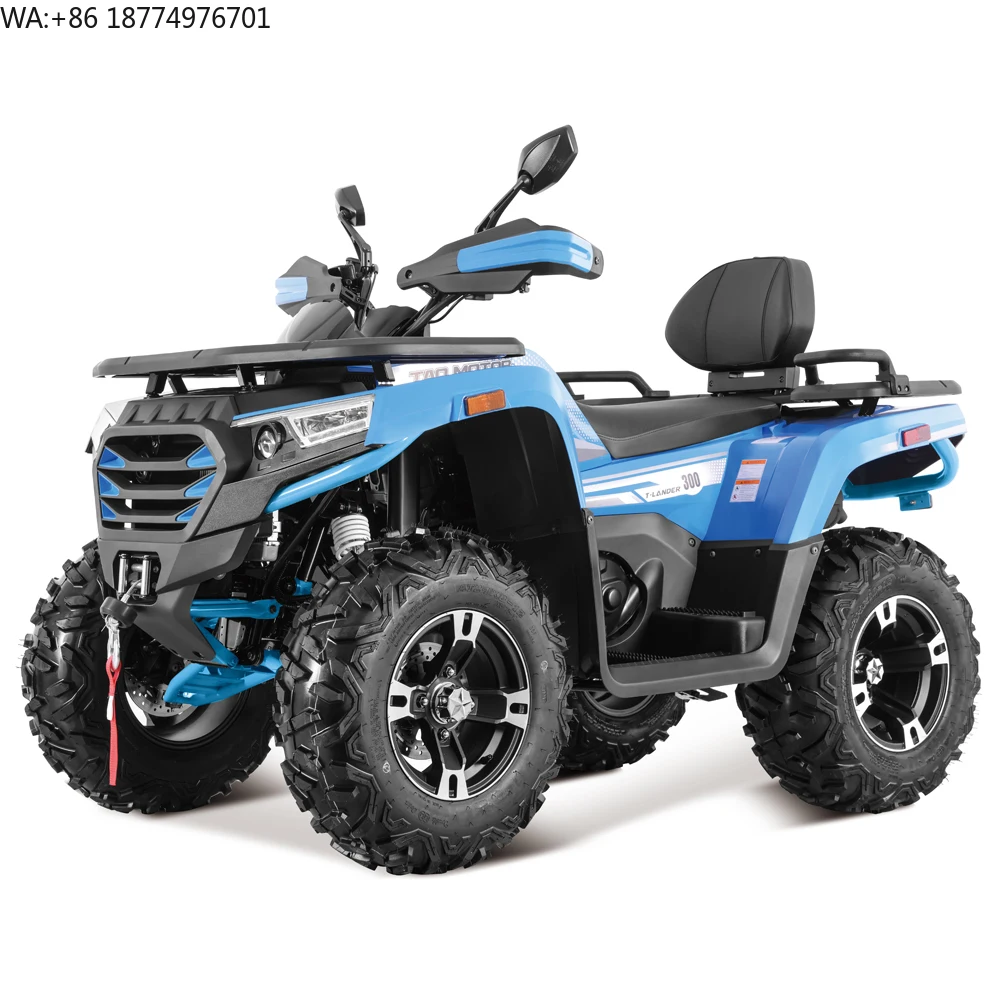 Tao Motor 2026 EEC Certificated Road Legal Cuatrimoto Automatic Shaft Drive Renting Farm Use 4x2 Adult 300cc ATV with COC