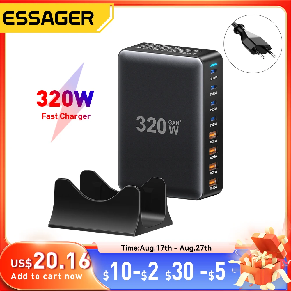 8포트 고속 USB C 충전기 이미지