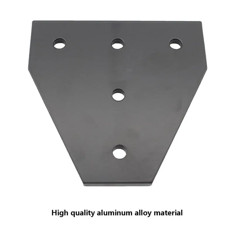 4ชิ้น/ล็อตมุมแผ่น T/L Shape 5หลุม90องศาภายนอกการเชื่อมต่อแผ่นอลูมิเนียม4040 Extrusion โปรไฟล์4040