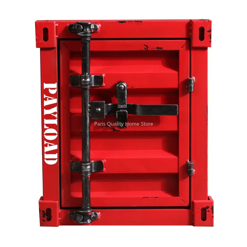 Industrial Wind Container Bedside Cabinet Storage Retro Old Creative Bedside Cabinet Small Storage  Coffee Table