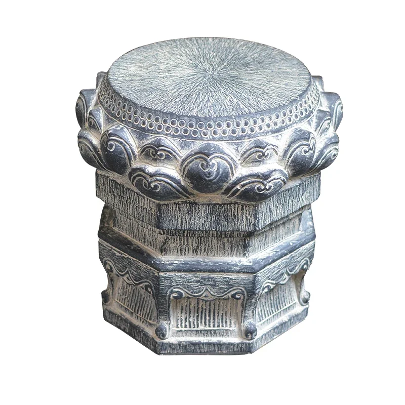 

Chinese Buddha Statue Lotus Base Stone Pier Ornament Garden Landscaping Courtyard Bonsai Frame Decorative Flower Table