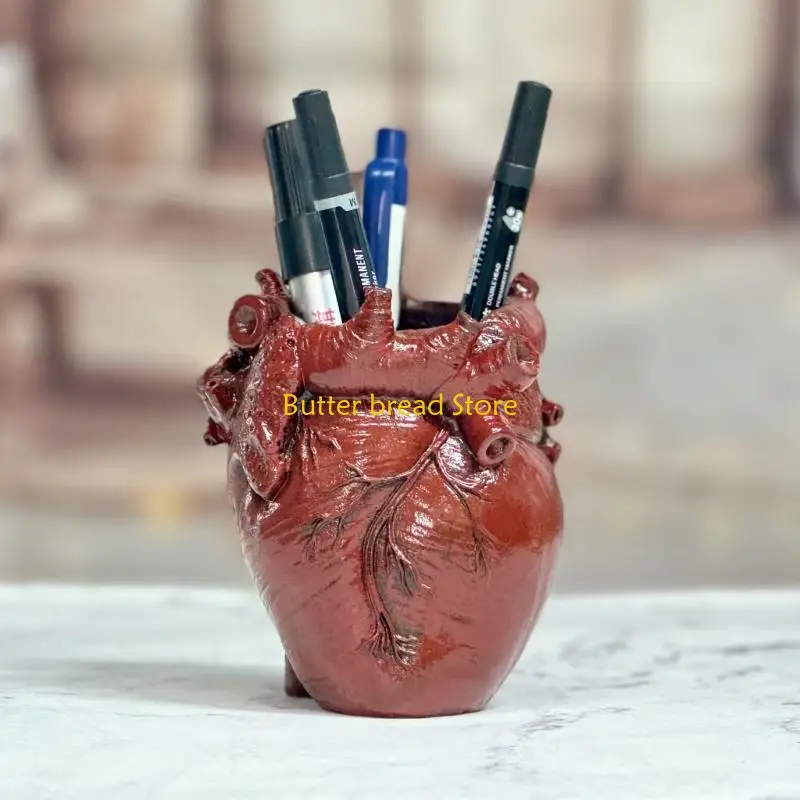W89C Pen Cup Desk Pencil Holders Office Home Decors Desk Brush Pen Holders Pen Container Desktop Ornament Pencil Storage Cup