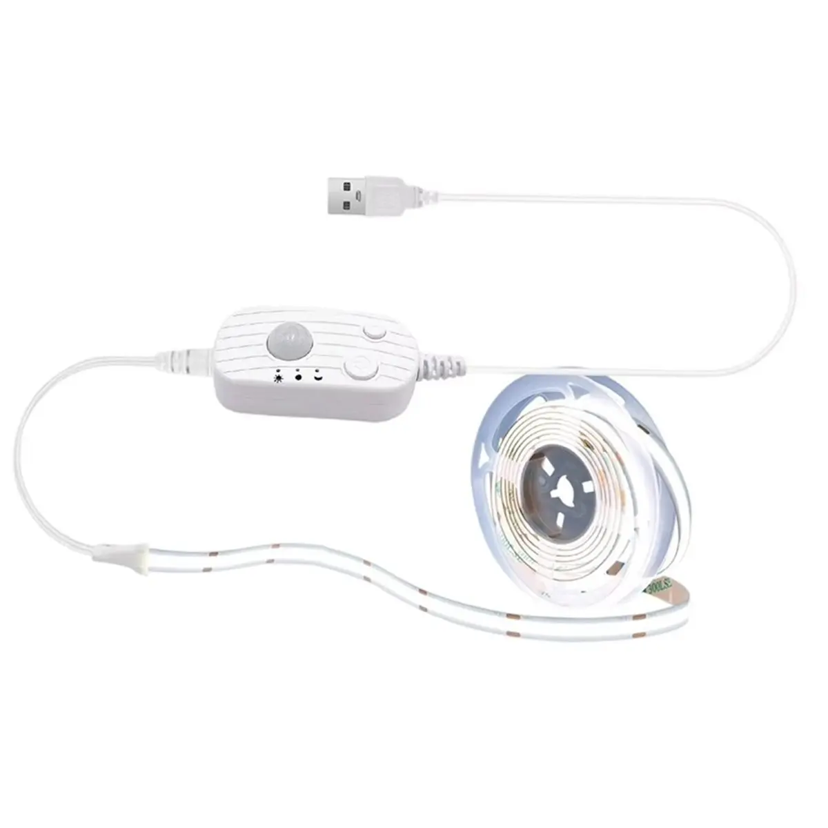 Motion Sensor Light Strip USB Powered Rechargeable Motion Activated LED Closet Strip Light for Staircase Closet Cabinet