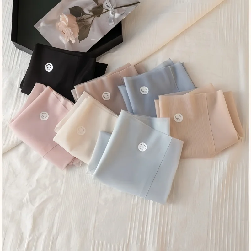 7-teiliges Set Damen-Eisseiden-Slips, ultradünne Slips, schnelltrocknende, unsichtbare Unterhosen, niedrig geschnittene Unterwäsche, sexy Sommer-Lingerie, Größe M-XL – Detail 7