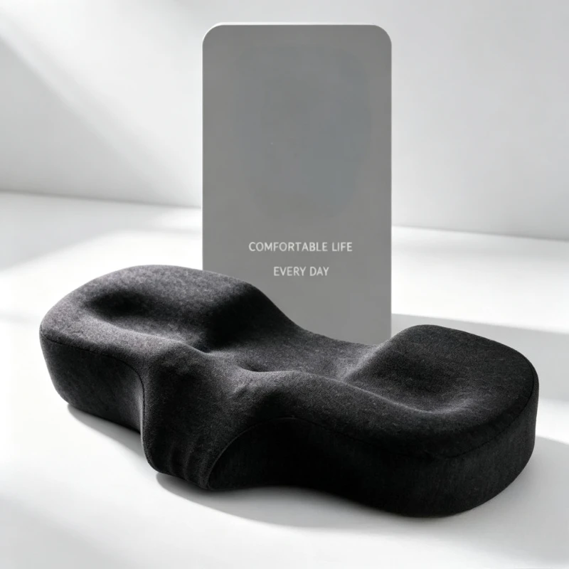 Bed Sleep Memory Foam Cervical Pillow for Neck and Shoulder Ergonomic Orthopedic Contour - for Back and Side Sleepers