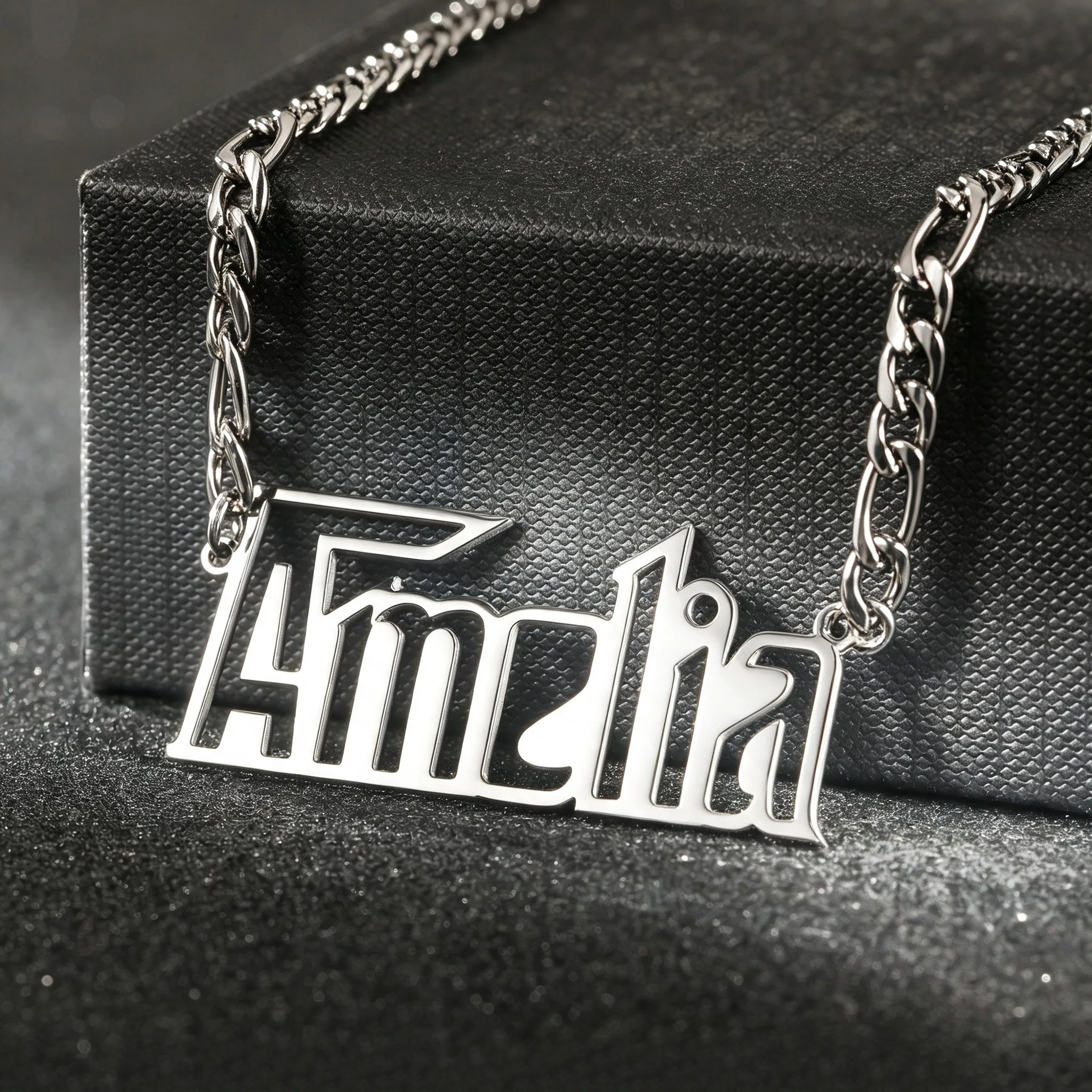 Custom Signature Necklace Personalized Hollow Name Choker Bespoke Dainty Nameplate Necklaces For Men Stainless Steel Jewelry