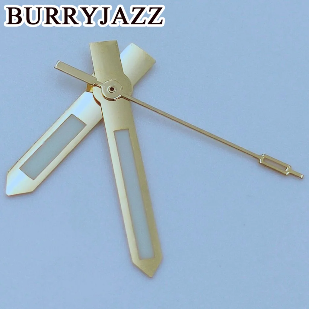 BURRYJAZZ NH35 NH36 NH38 7S26 7S36 4R35 4R36 Watch Hands Silver Gold Rose Gold Hands Green Luminous