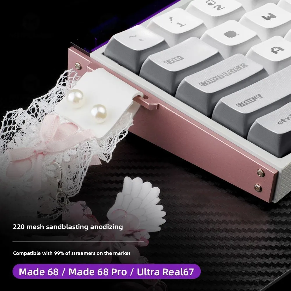 

MADE68 Модифицированная боковая пластина с пряжкой для ленты клавиатуры Real67 Модифицированная боковая пластина из алюминиевого сплава Обработка числового управления