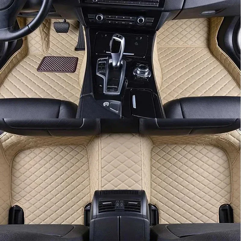 الحصير سيارة مخصصة لسيارات BMW M3 2013 2012 2011 2010 2009 اكسسوارات السيارات الداخلية وسادة للقدم تصفيف السيارة الجلود السجاد يغطي