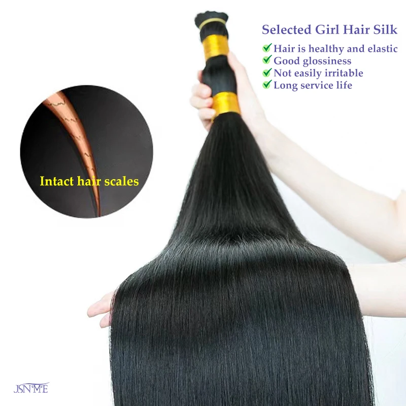 JSNME U/Flat tip Human Hair Extensions Natural Hair Hot Fusion Real Remy  Bonded Keratin Hair Extensions Natural Hair 1g/Strand