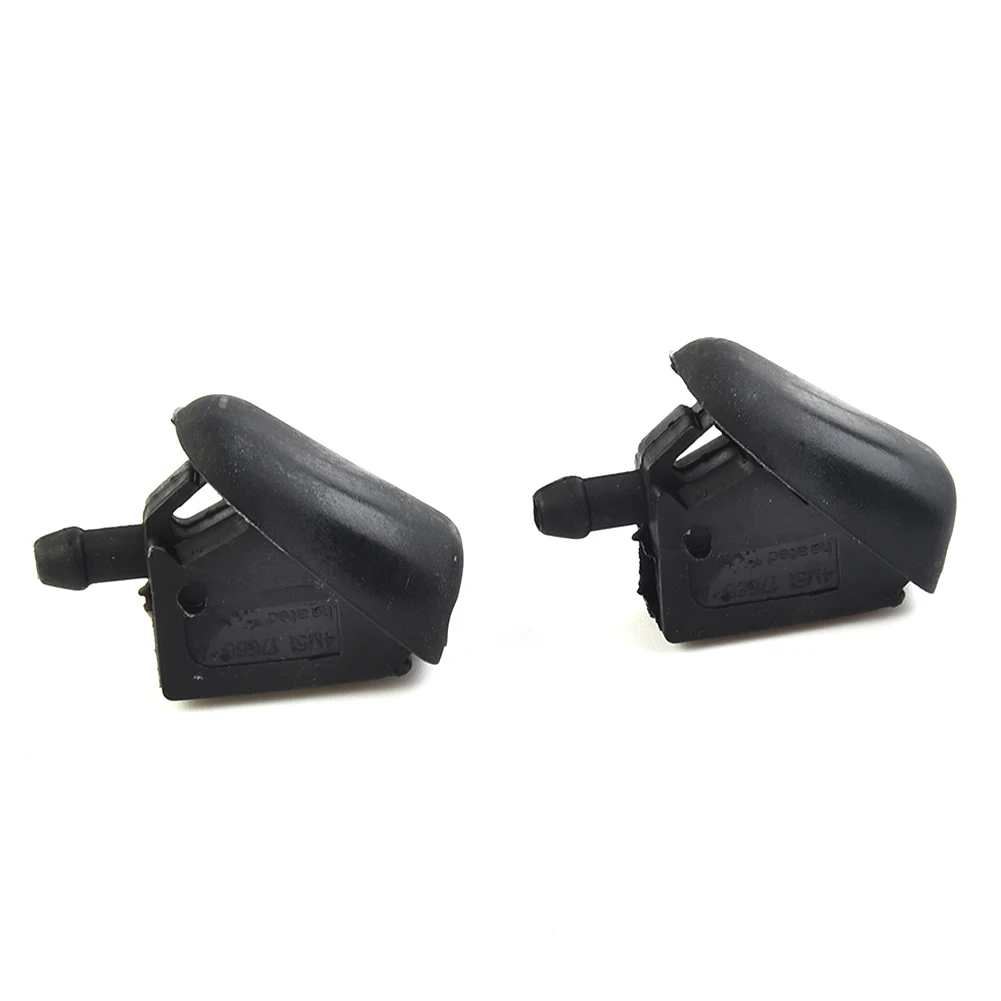 2x Windscreen Wiper Spray Jet Nozzle Washer For Ford Fiesta 2001-2008 Black Wear Resistance Car Accessories