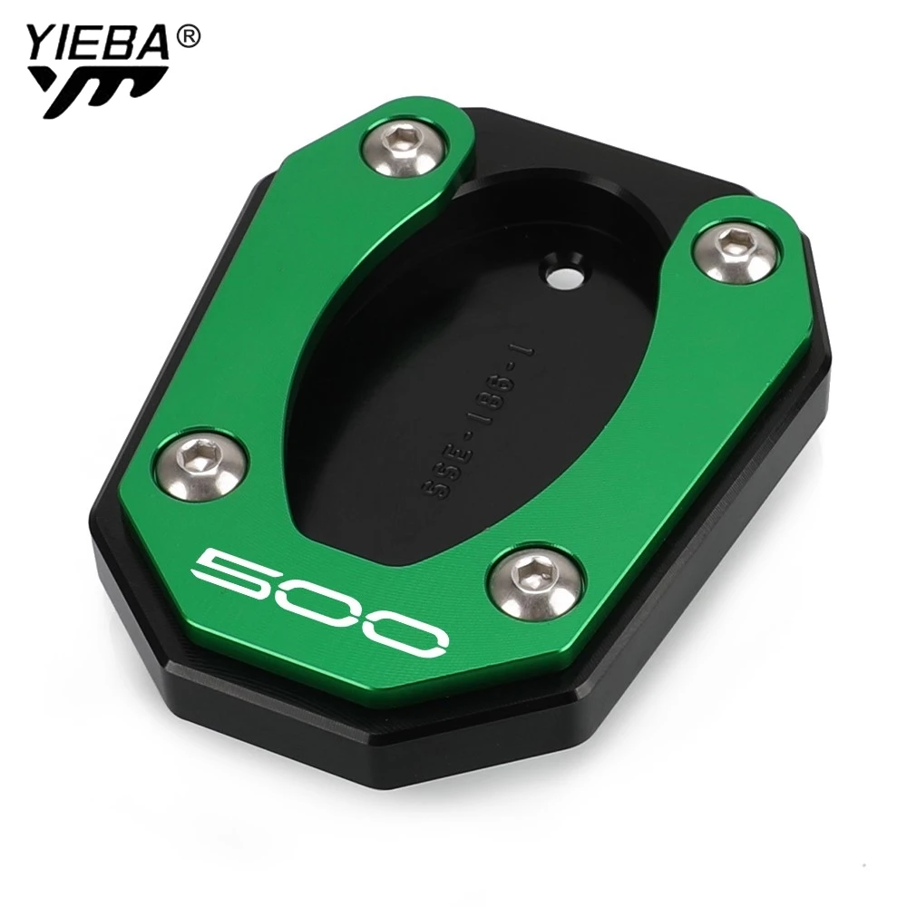 لكاواساكي نينجا 125/250/400/500 ZX25R ZX4R ZX4RR Z125 Z250 Z400 Z500 Versys 650 مزيل 500 القدم الجانب حامل تمديد الوسادة