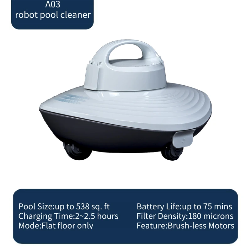 Customized Cordless Rechargeable Automatic Swimming Pool Robot Cleaner