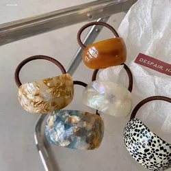 Korea curved acetate headband ladies high ponytail hair ornament elastic charm girl hair accessories women's party gifts