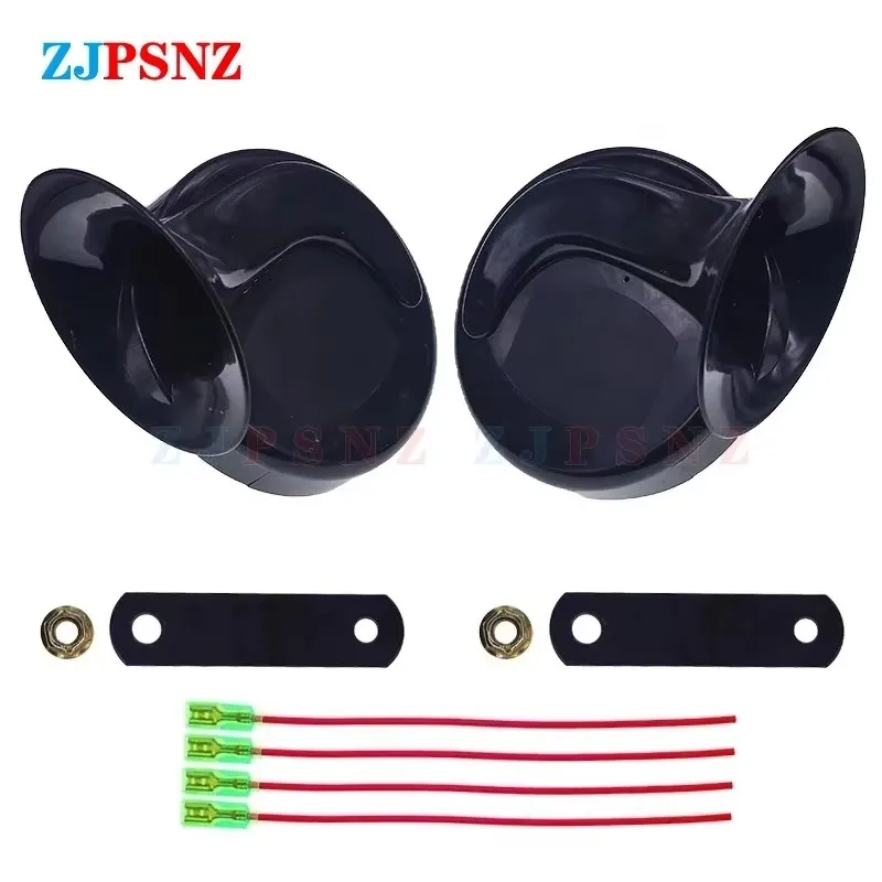 AliExpress ZJPSNZ Snail Horn 12V 24V 48V 60V 72V 410Hz 510Hz Electric Air Horn For Car Motorcycle Scooter Truck E-Bike Waterproof Horn Super Sound