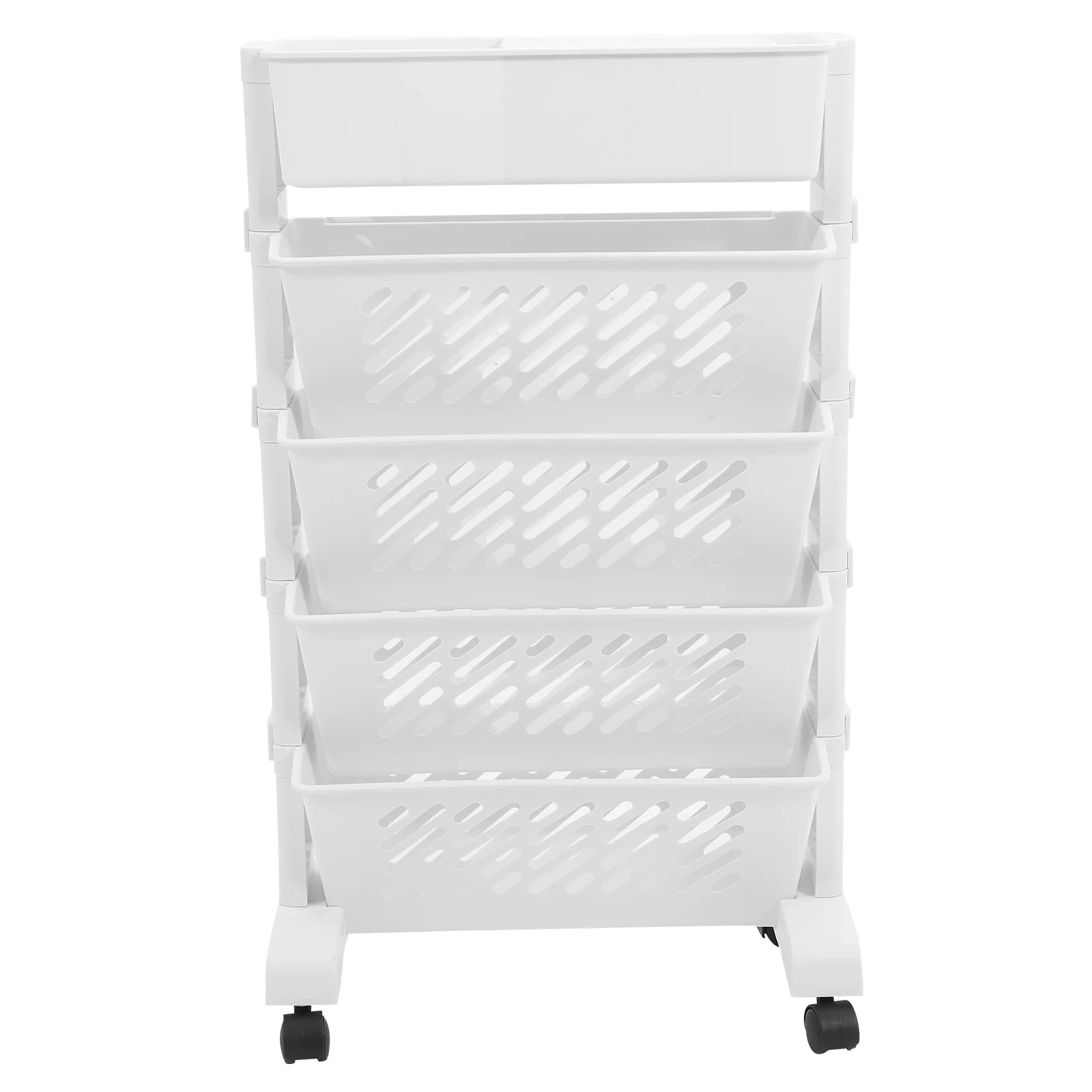 

Household Multi-Layer Rolling Storage Cart Plastic Bookcase Organizer Bookshelf Storage Rack for Shelf Room