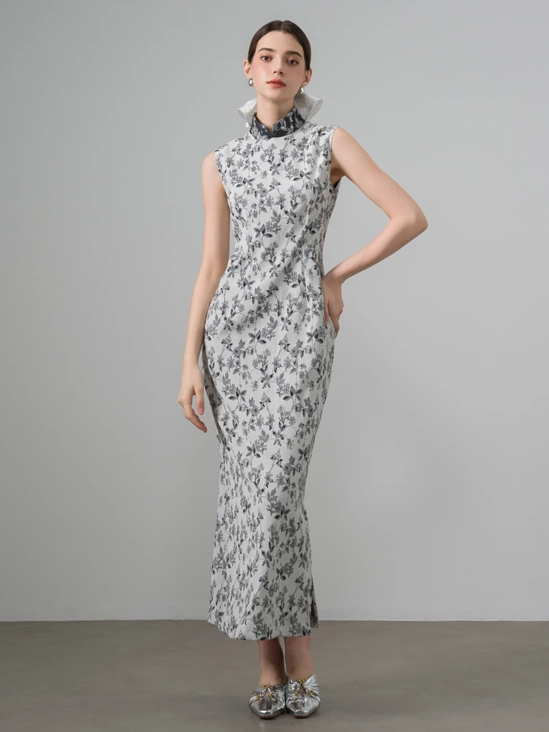 

ay Вышитая новая китайская длинная юбка Dr Ele Cool Feeling ey с цветочным принтом Year of Age, женская традиционная...