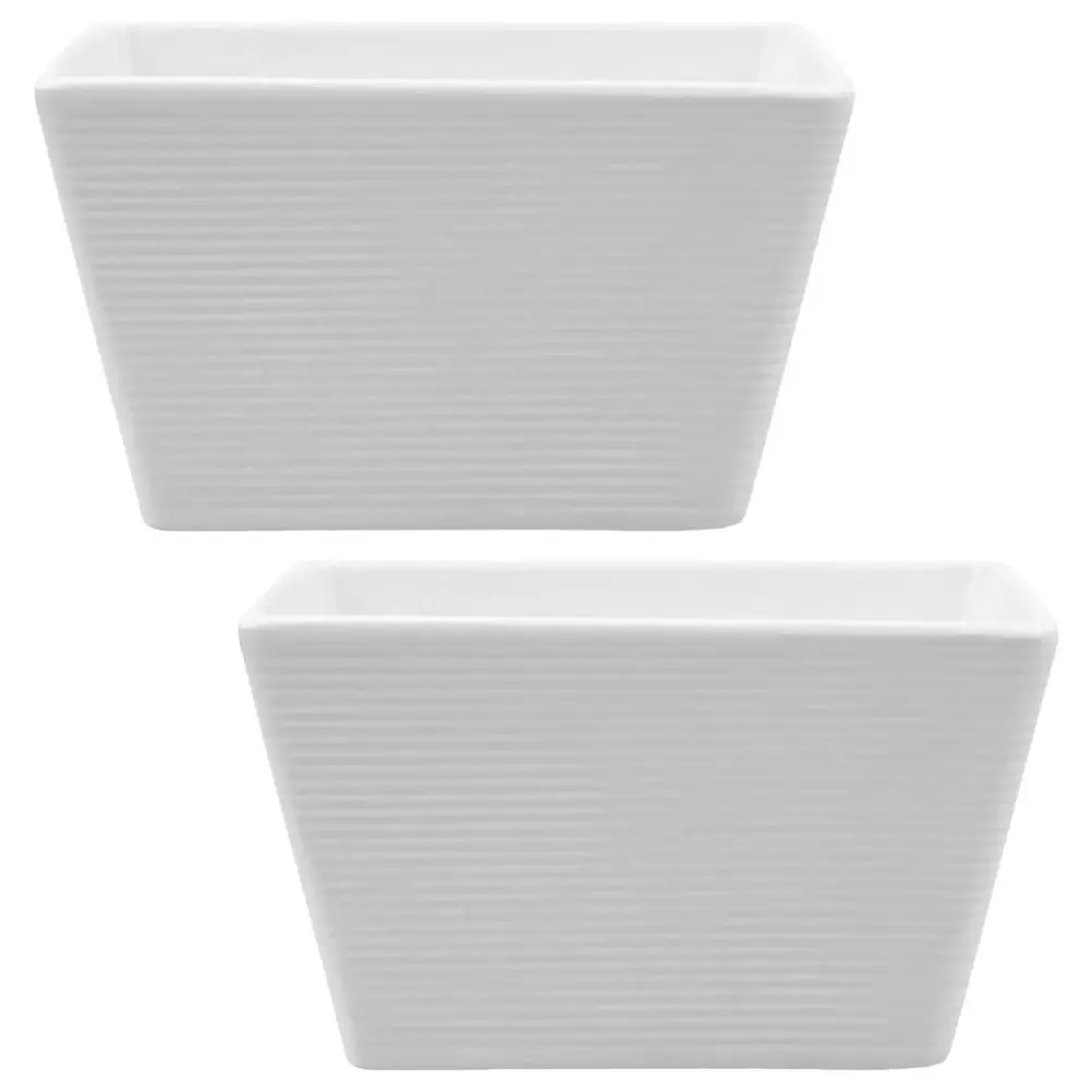 2Pcs Ceramic Tea Bag Storage Holder Sugar Packet Dispenser for Kitchen Cafe Office Desktop Small Items Organizer Modern Clean