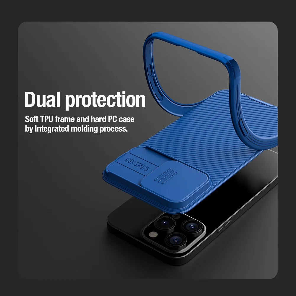 for iPhone 15 / 15 Plus / 15 Pro / 15 Pro Max Magnetic Case Nillkin Camshield Pro Lens Camera Protector Back Cover For iPhone 15