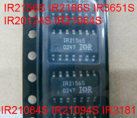 

10pcs IR2156S IR2166S IR3651S IR20124S IR21064S IR21084S IR21094S IR21814S IR21834S IR21844S IR21864S SOP14 Chips