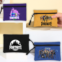 FORTNITED Coin Purse Girl Boys Mini Short Wallet Keychain Zipper Women Men Purse ID Card Rose Money Bag Small Makeup Bags Gift、